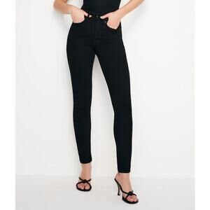 Good American Black Good Legs Skinny Jeans Womens Size 8/29 High Rise Slimming